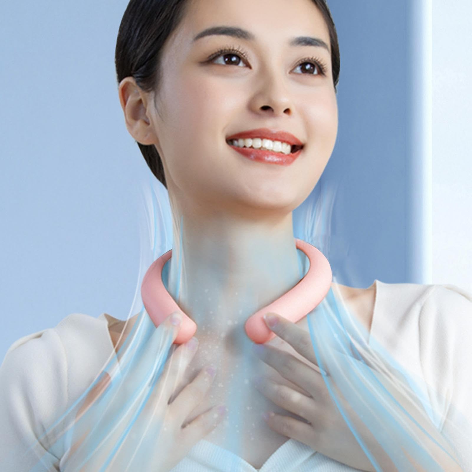 Wearable Cooling Wrap, Reusable Neck Cooler, Cold Gel Tube, Instant Chill Relief, Lightweight Flexible Design, Sweat- Use, Long-Lasting Effect, Perfect for Outdoor Activities, 13.9x17cm