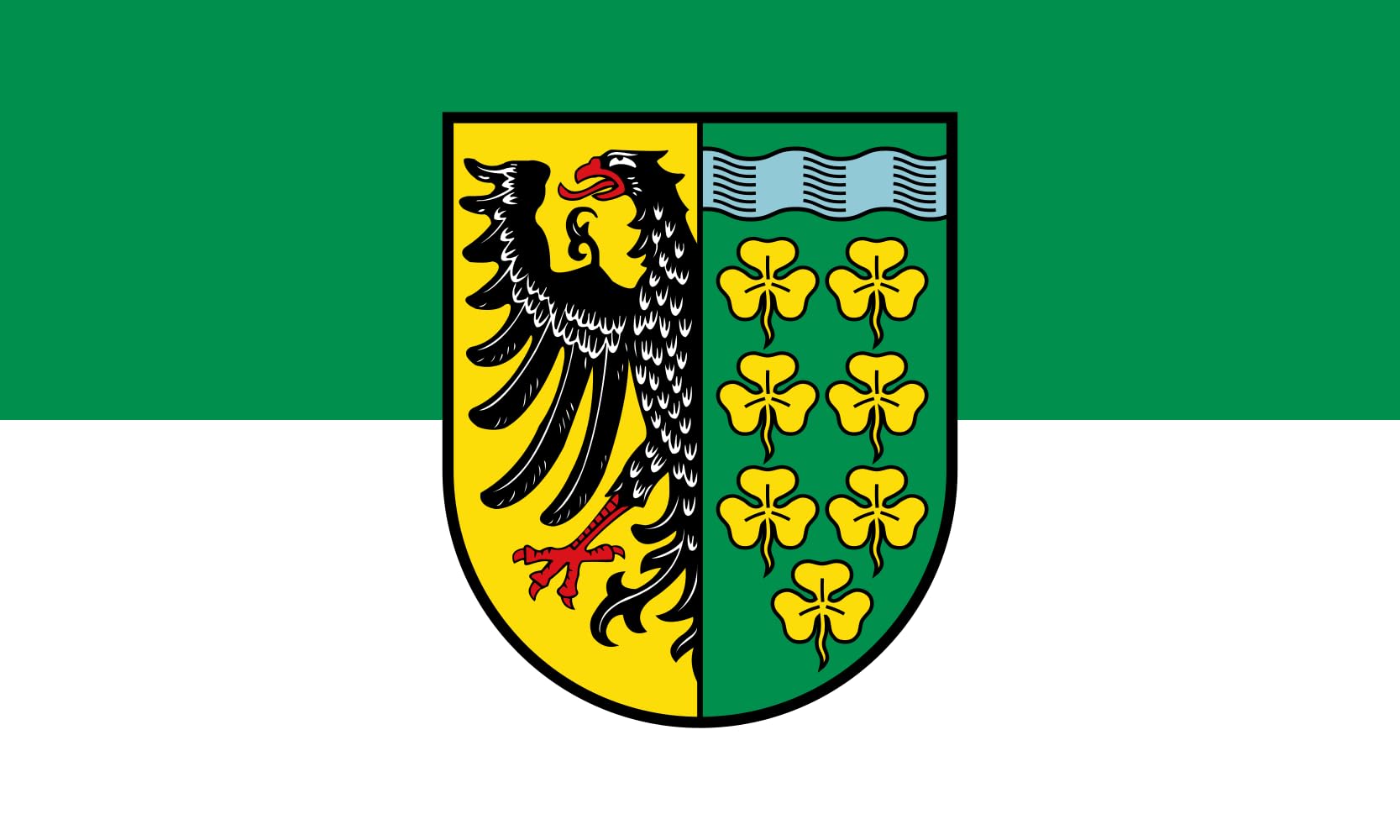 Drapeau Large Land Wursten anti-effilochage grand drapeau paysage de 1.35m²