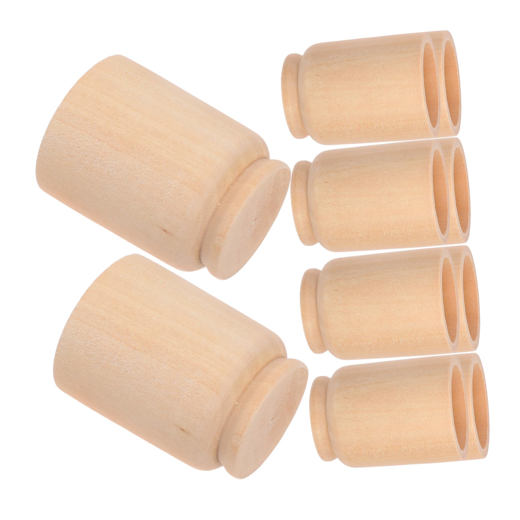 GLEAVI 10pcs Painted Wooden Jar Eggs Decorations Party Stand Gathering Holder Shaped Home Decor Egg Trays Egg Display Egg Decorating Kit Egg Basket Countertop Egg Baskets Egg Cups