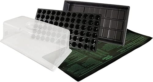 Miniatura 9 de Jump Start CK64050 equipo de germinación con alfombrilla térmica y bandeja, paquete de 72 celdas, domo de 2"