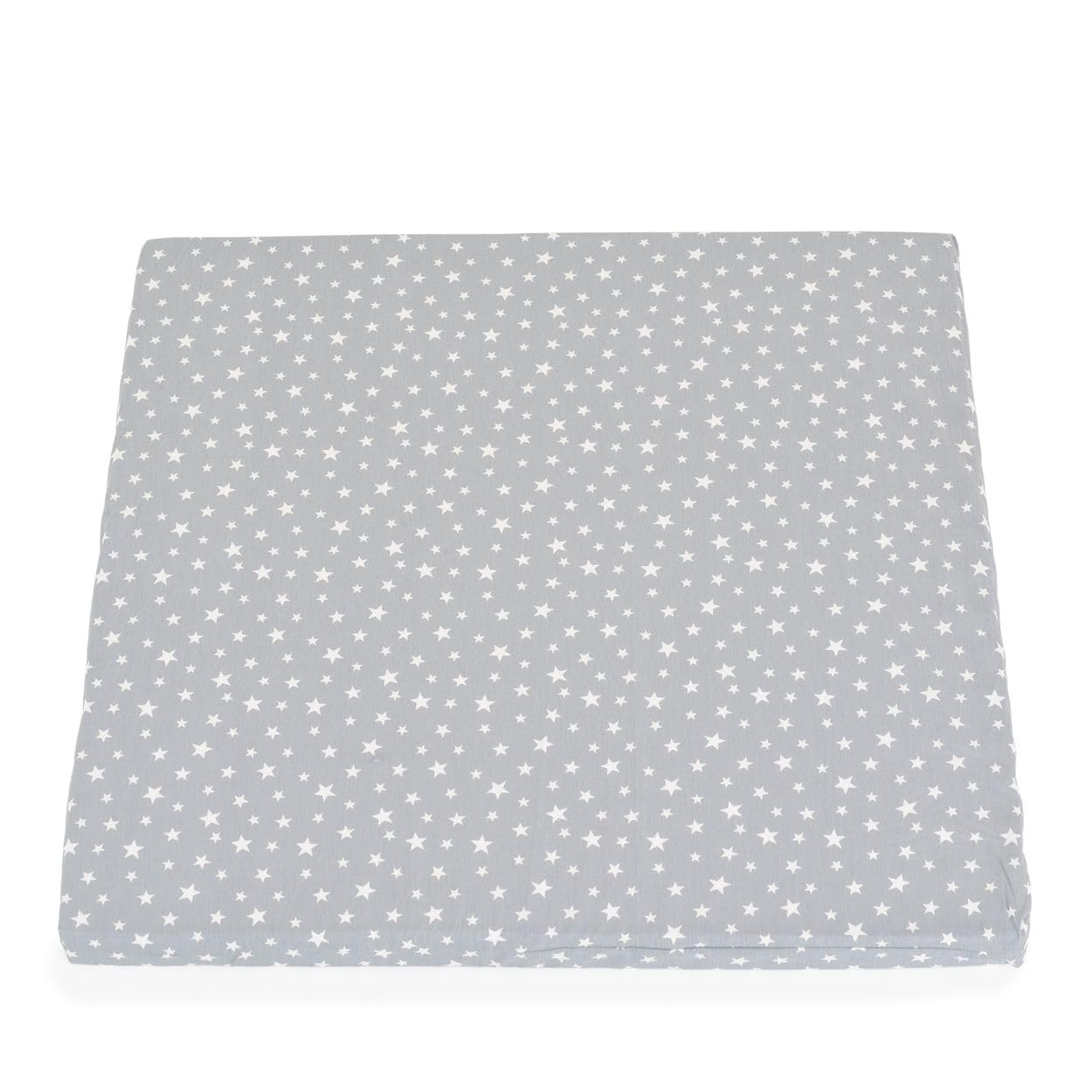 Moni materasso per box Comfort 88 x 88 x 5 cm, per culla, rivestimento lavabile, colorazione:stelle grigie
