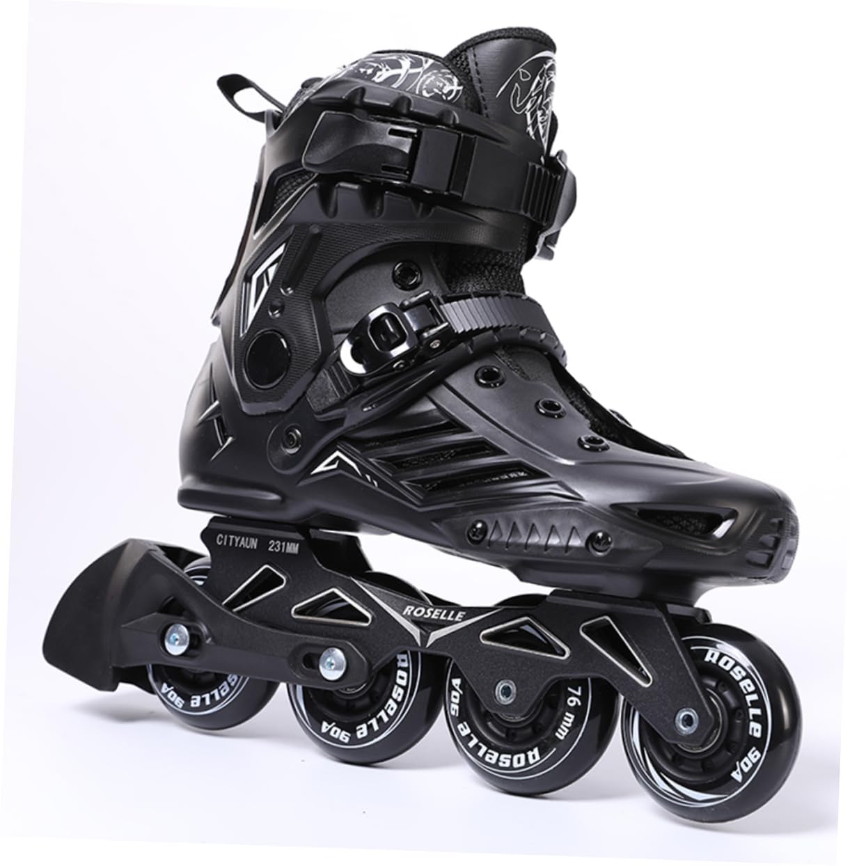 Happyyami Adult Inline Skating Brake Pad Replacement for Roller Skates Easy Installation Durable Material Smooth Polished Surface Suitable for Left Right Foot