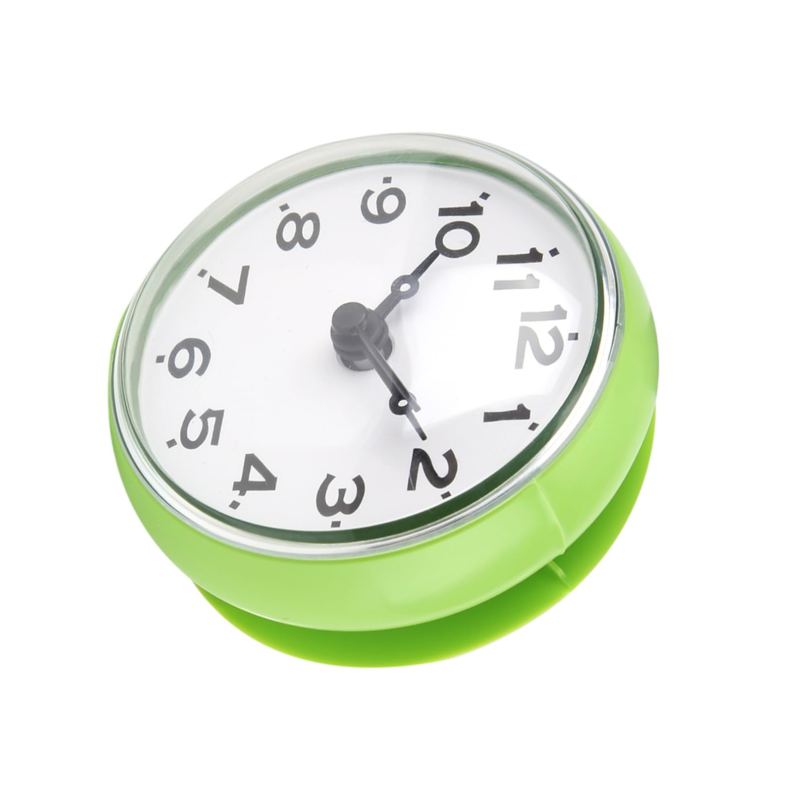 Stylebest Suction Wall Window Mirror Bath Shower Clock Bathroom Accessories (Green)