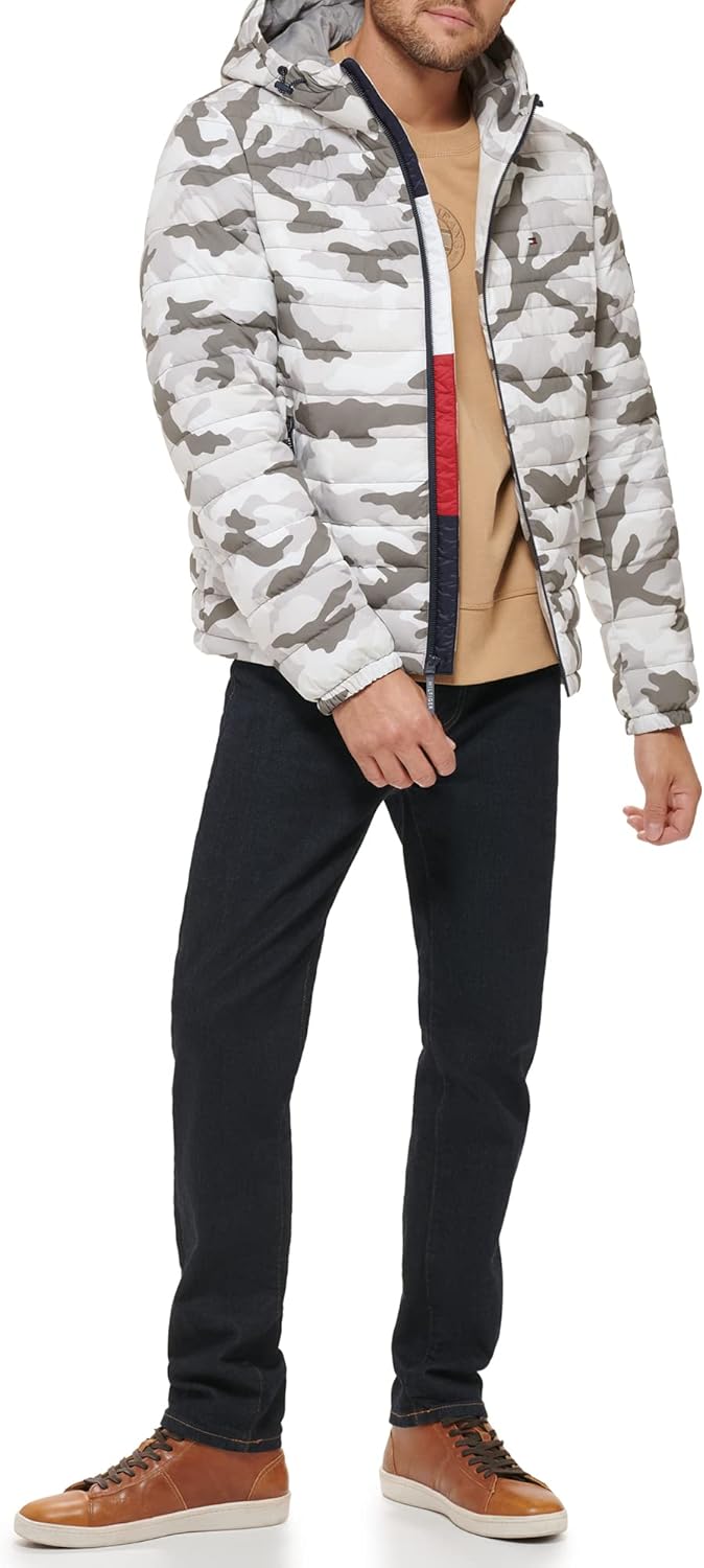 Tommy Hilfiger Men's Stretch Poly Hooded Packable Jacket - Image 2