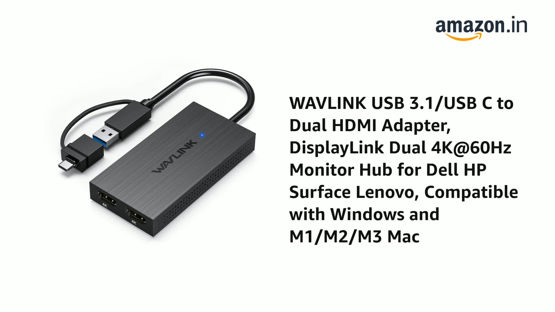 Fairikabe Cavo adattatore compatibile HDMI a USB C 6.6FT 4K 60Hz Convertore HDMI-compatibile 2.0 a C per monor Xreal Nreal PS5Xbox  44