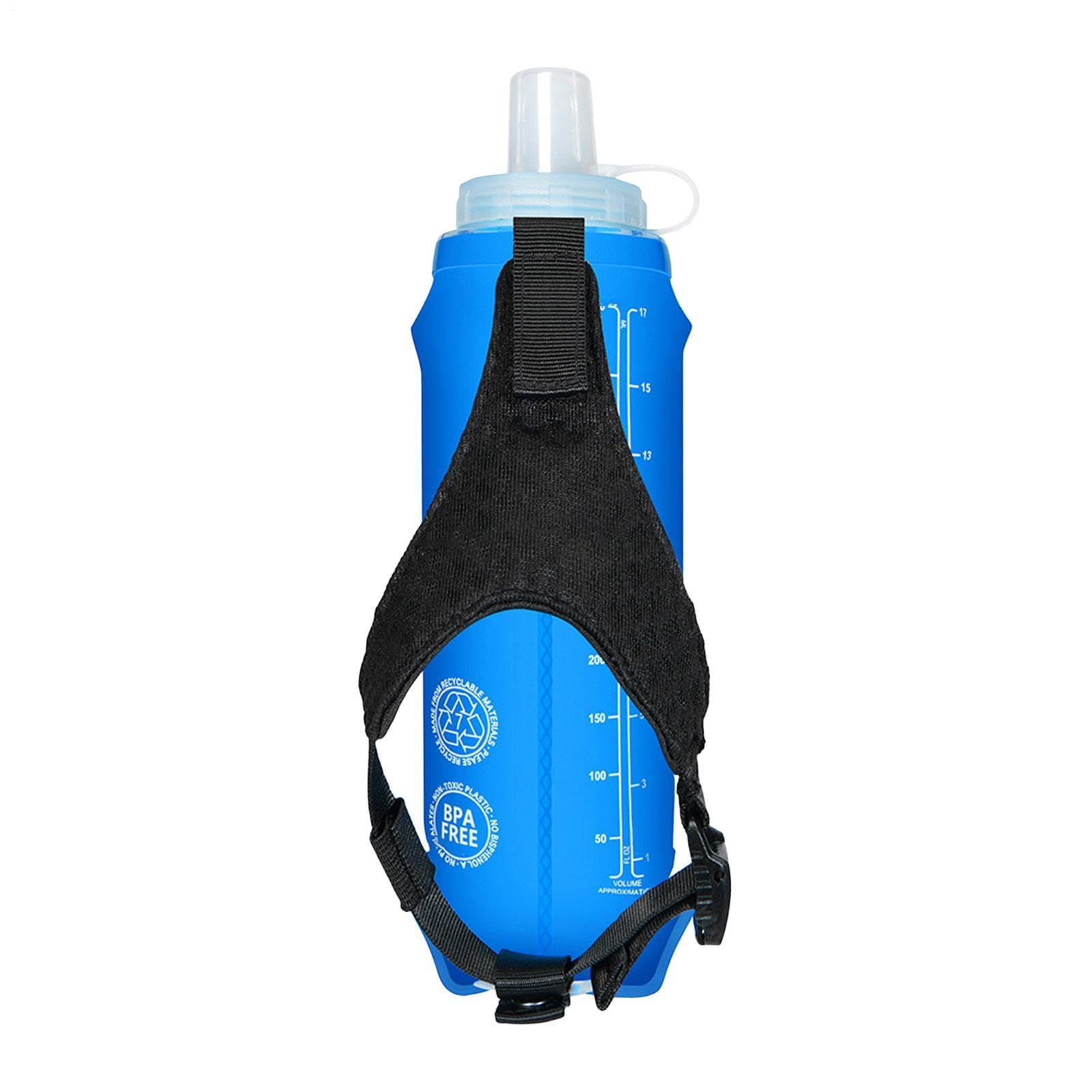 Botella de mano para corredores 500 ml con sistema a prueba de salpicaduras