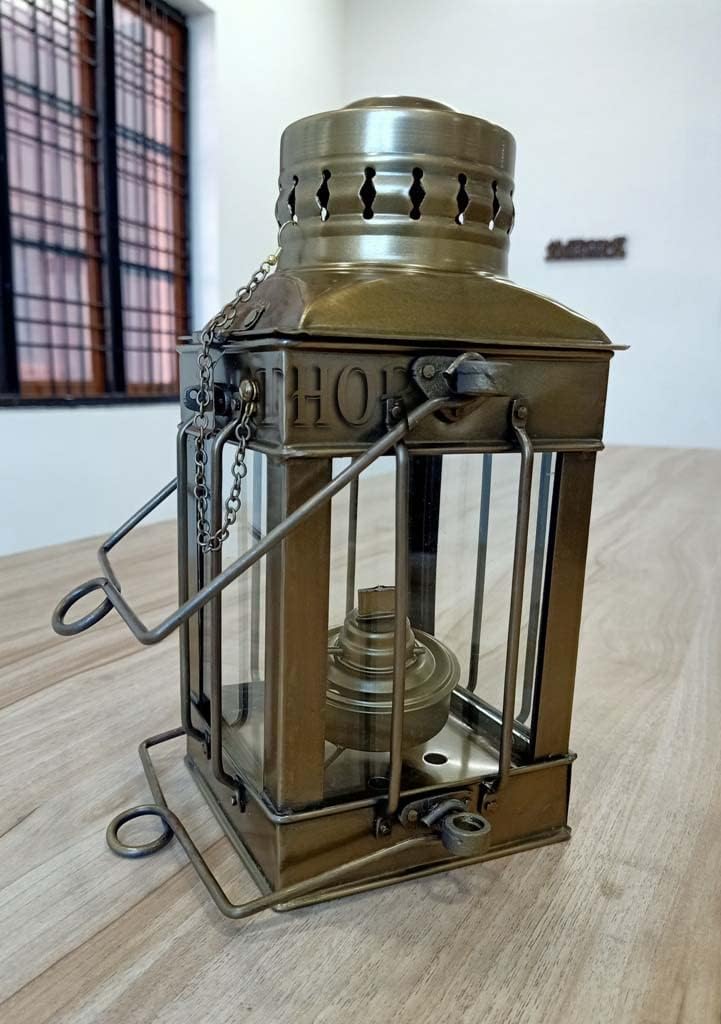 Vintage Brass Antique Nautical Miner Ship Lantern Oil Lamp Maritime Lamp , Best Gift Item , Best Lighting Item
