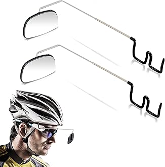 2pcs Bike Eyeglass Mirror, 360 Degree Adjustable Bicycle Cycling Rear View Wide Angle Mirror, Riding Accessories