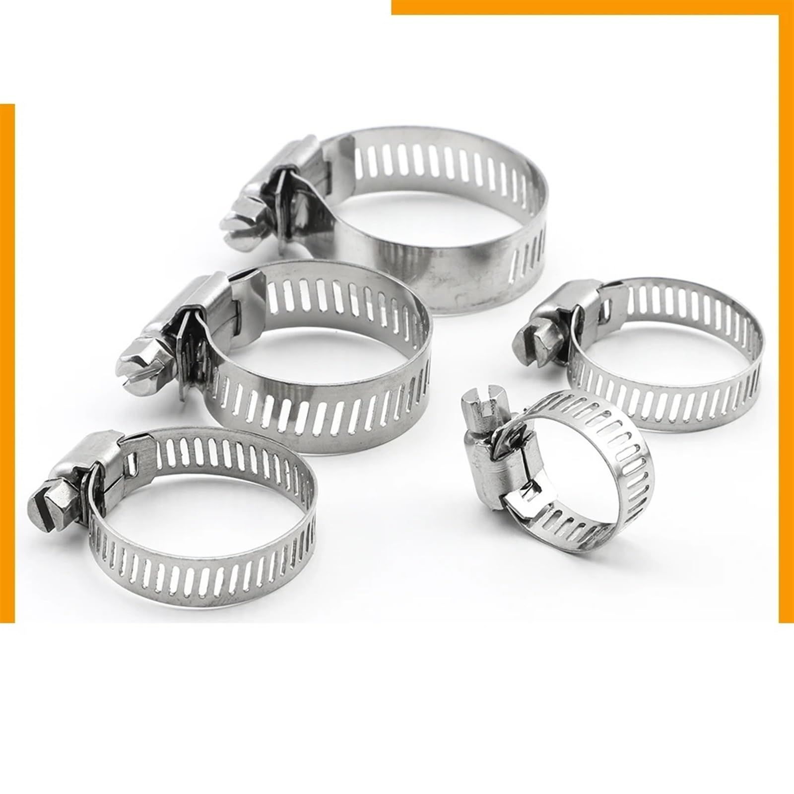 Kit di Fascette stringitubo, Fascetta stringitubo Regolabile in Acciaio Inossidabile, Misure Multiple, Confezione da 2, 5 e 10(18-32mm 5pcs)