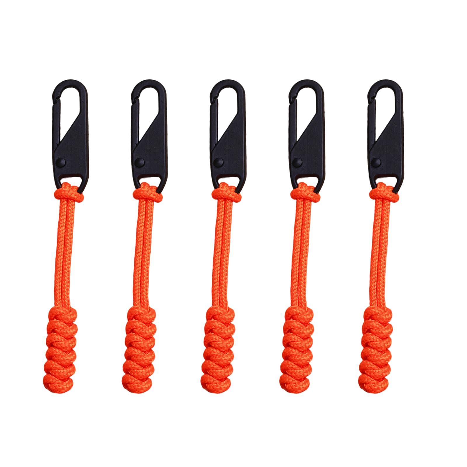 5pack Portables Zippers Pull Cord Colorful Detachable Zippers Sliders Cord Craft Sewing Tool Pulls Rope