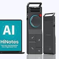 HiDock P1 AI Voice Recorder with Wireless Earbuds - BlueCatch Tech, 64GB Meeting Transcription & Summary (Space Gray)