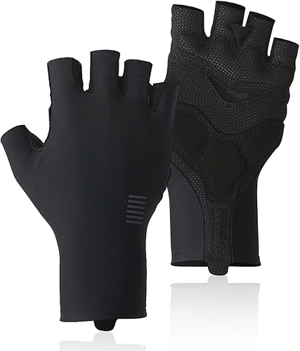 YKYWBIKE Guantes de ciclismo transpirables, guantes deportivos acolchados de medio dedo, guantes de ciclismo antideslizantes, guantes de bicicleta