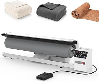 Rodillo de planchado giratorio profesional con vapor continuo para uso doméstico y comercial, ideal para ropa, ropa, cortinas, sábanas y manteles