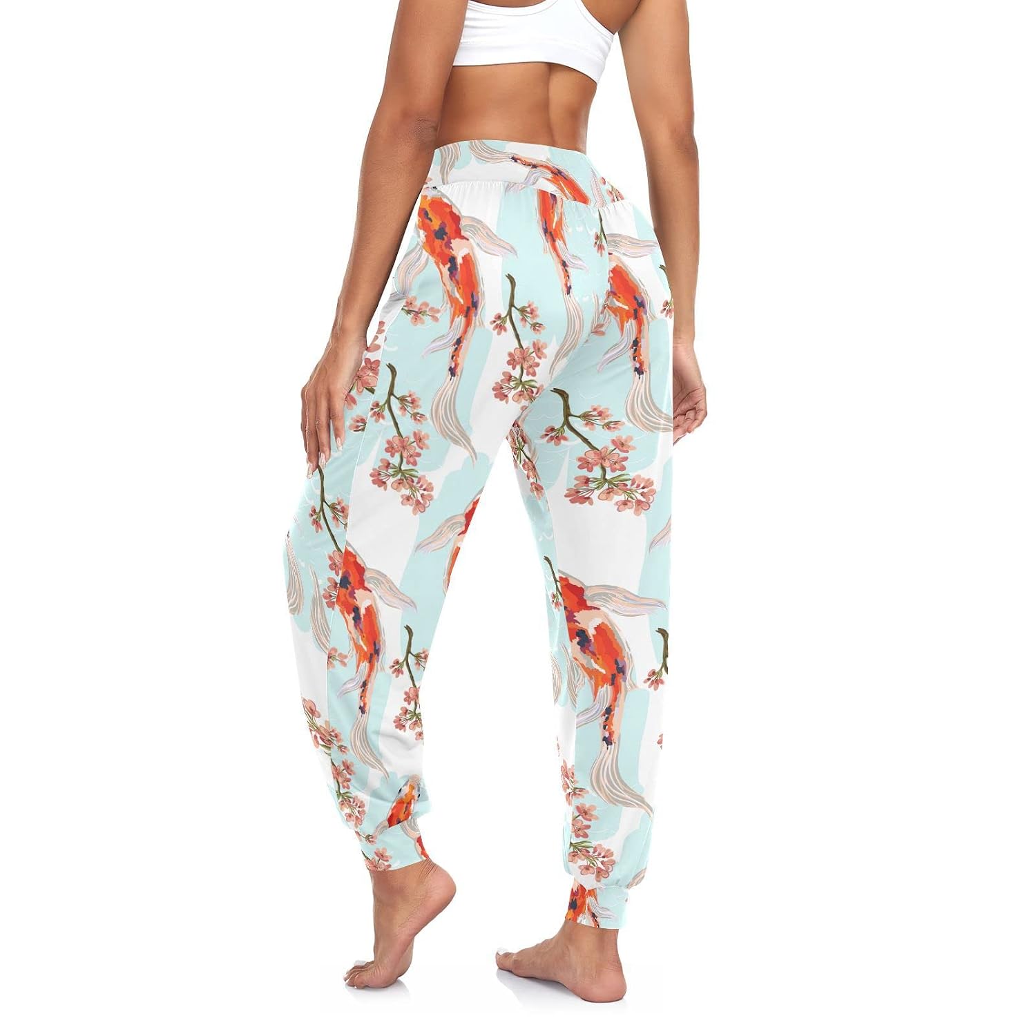 Aflyko Women Boho Trousers Comfy Sweatpants Yoga Urban Dance Pants - Image 2