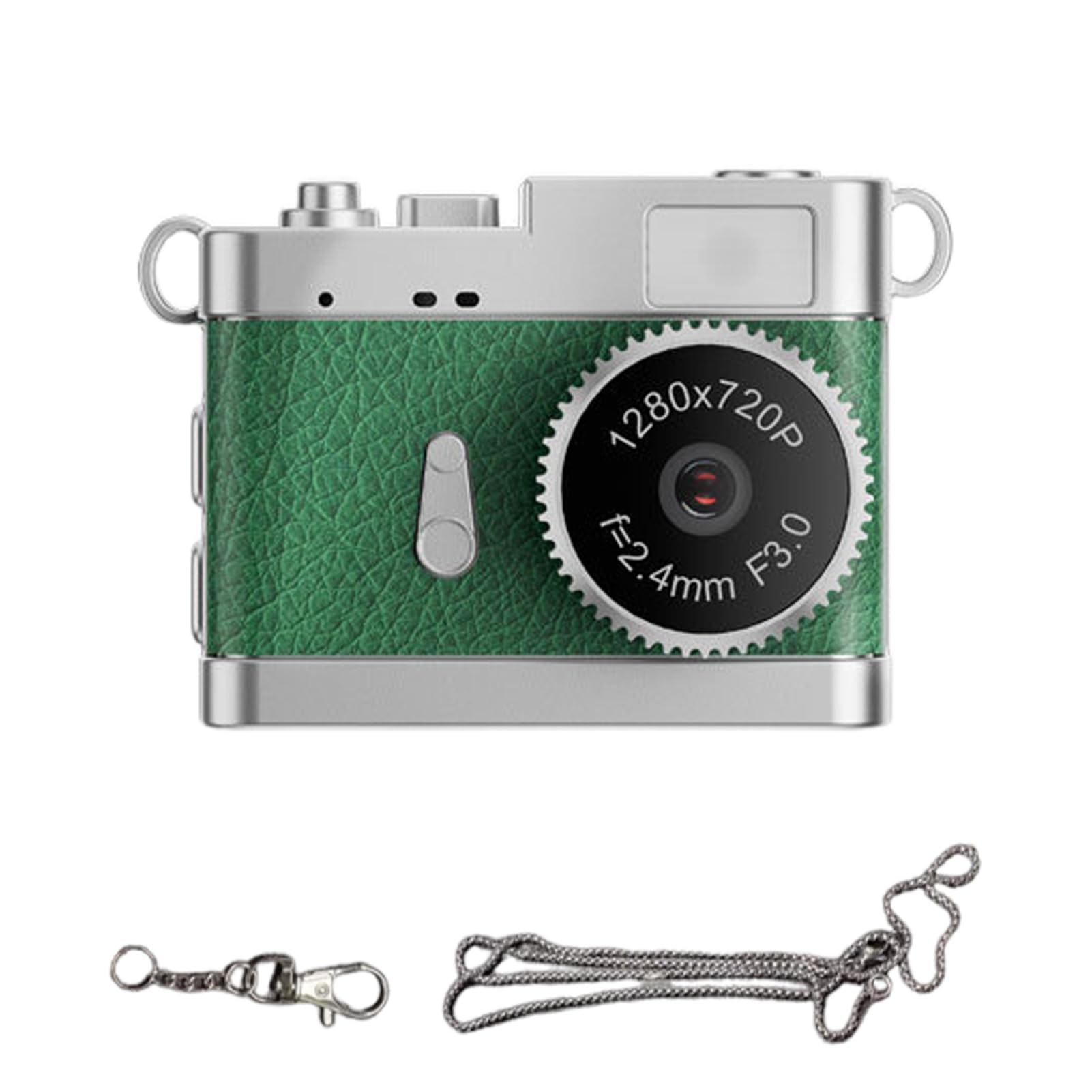 Mini Keychain Camera, 1080P Video Recording 1MP Photos Compact Lightweight Retro Digital Camera, Sized Digital with 0.96 Inch Screen LED Fill Light for Daily (Green)-picture-13