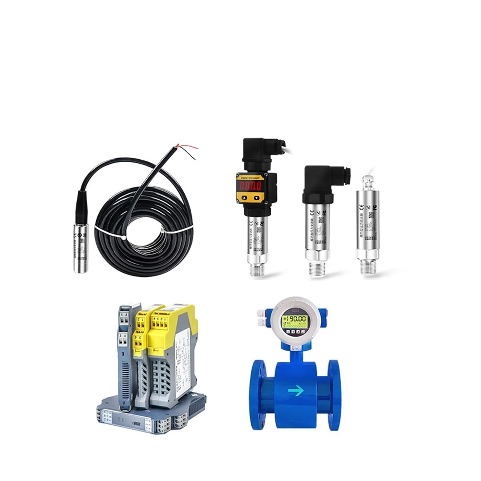 Misuratore di PH Online Industriale Regolatore Tester della sonda elettrodo del sensore ORP Controllo Continuo misurazione for Le acque reflue Urbane Controllo Accurato Semplice(PH Controller)