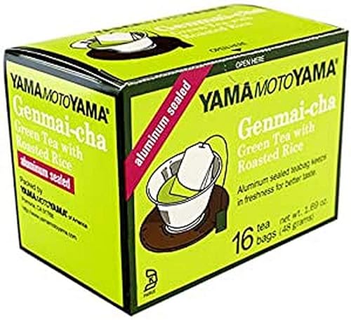Yamamotoyama Té verde Genmaicha, 16 unidades, 1.69 oz