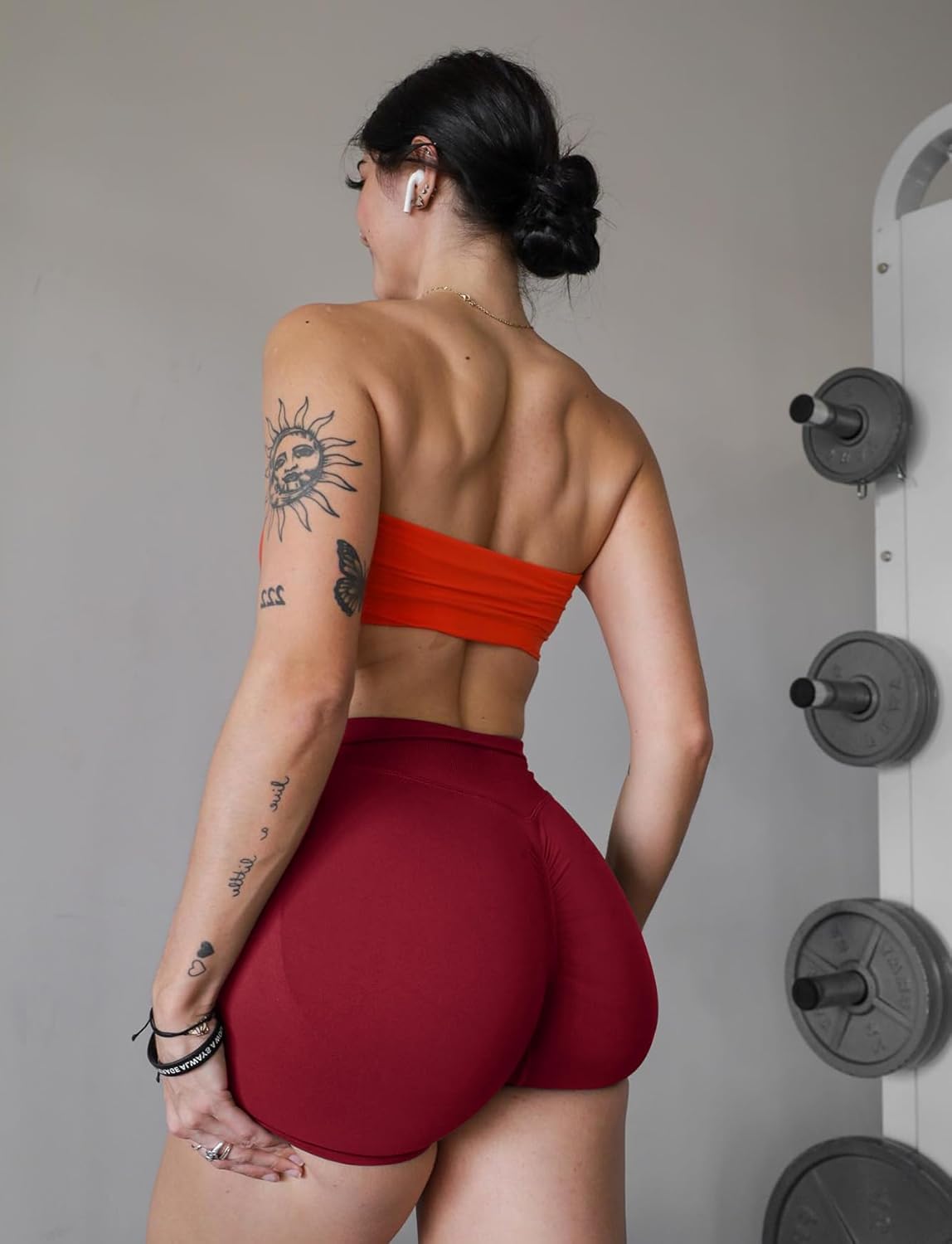 3 Pack Workout Gym Shorts Women Scrunch Butt Lifting Seamless High Waist Yoga Booty Shorts for Women - Image 4