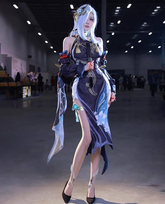 NSPSTT Game Cosplay Costumes for Women Shenhe Xingqiu Ganyu Lantern Rite New Outfit Full Set