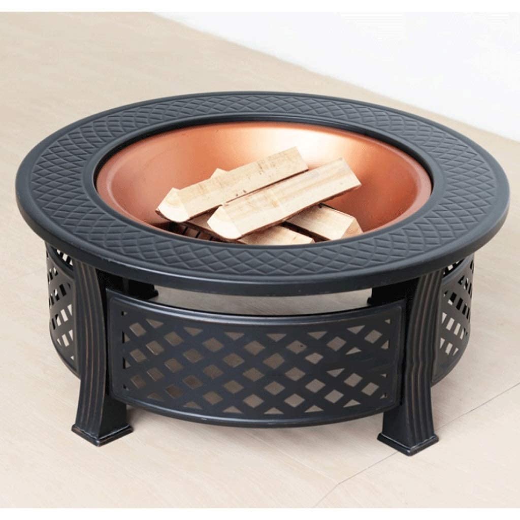 Palenisko z siatką do grillowania, kominek na drewno, metalowy palenisko, piec tarasowy, grill opalany drewnem, grill, miska, pogrzewacz