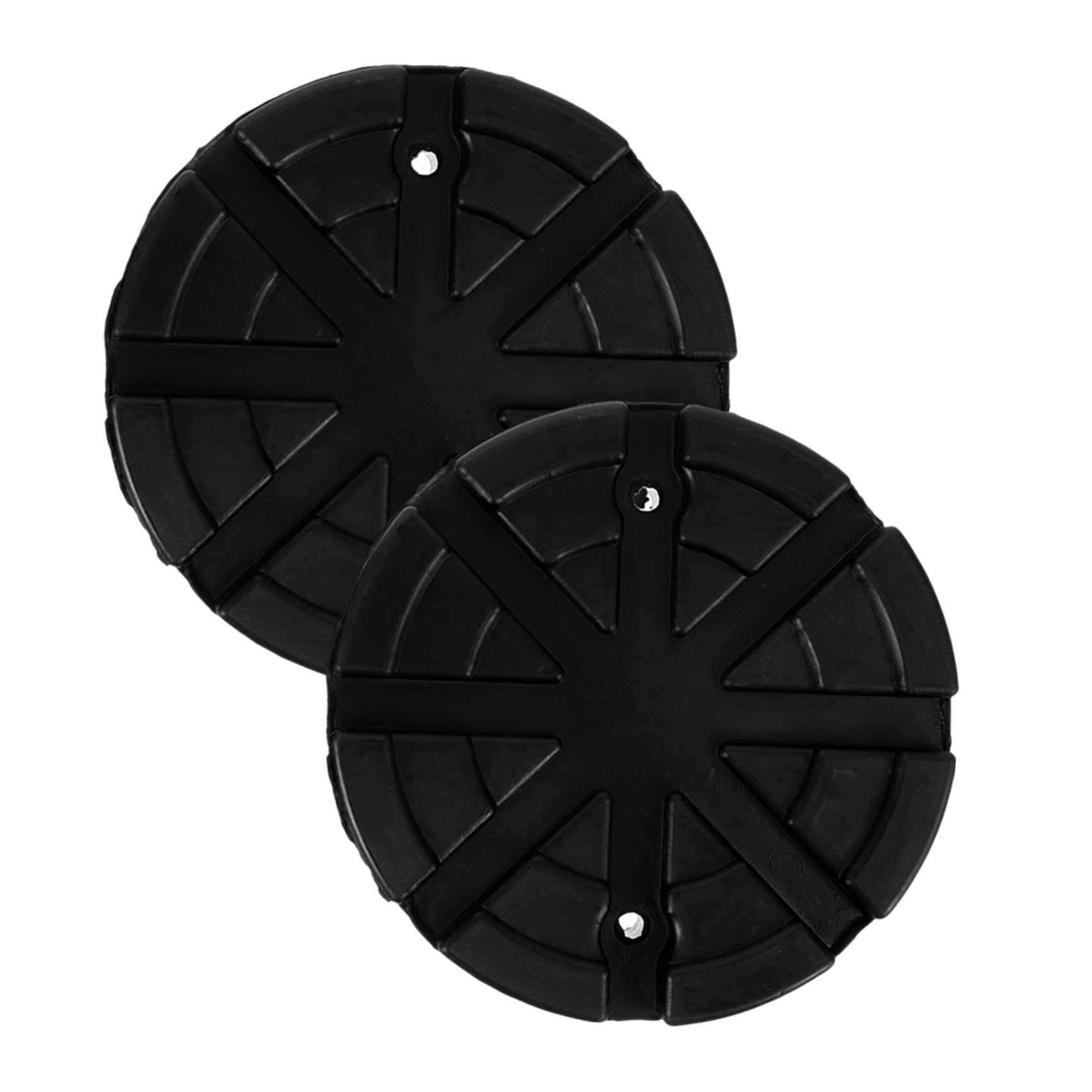 GANAZONO Cuscinetti in Gomma Per Cric Da Pavimento 2 Pezzi Antiscivolo Resistenti Per Sollevamento Veicoli Accessori Compatibili Martinetti Idraulici e Stabilizzatori Camper Rimorchio