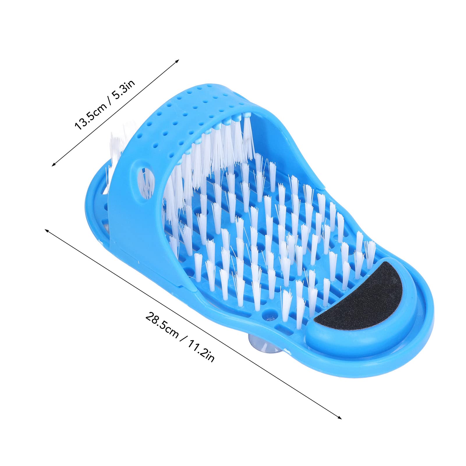 Depurador de Pies para Uso en la Ducha, Zapatos de Ducha, Depurador de Pies con Ventosas para Exfoliar Pies, Limpiador de Pies para Piel Muerta, Alfombrilla para Fregar Pies para