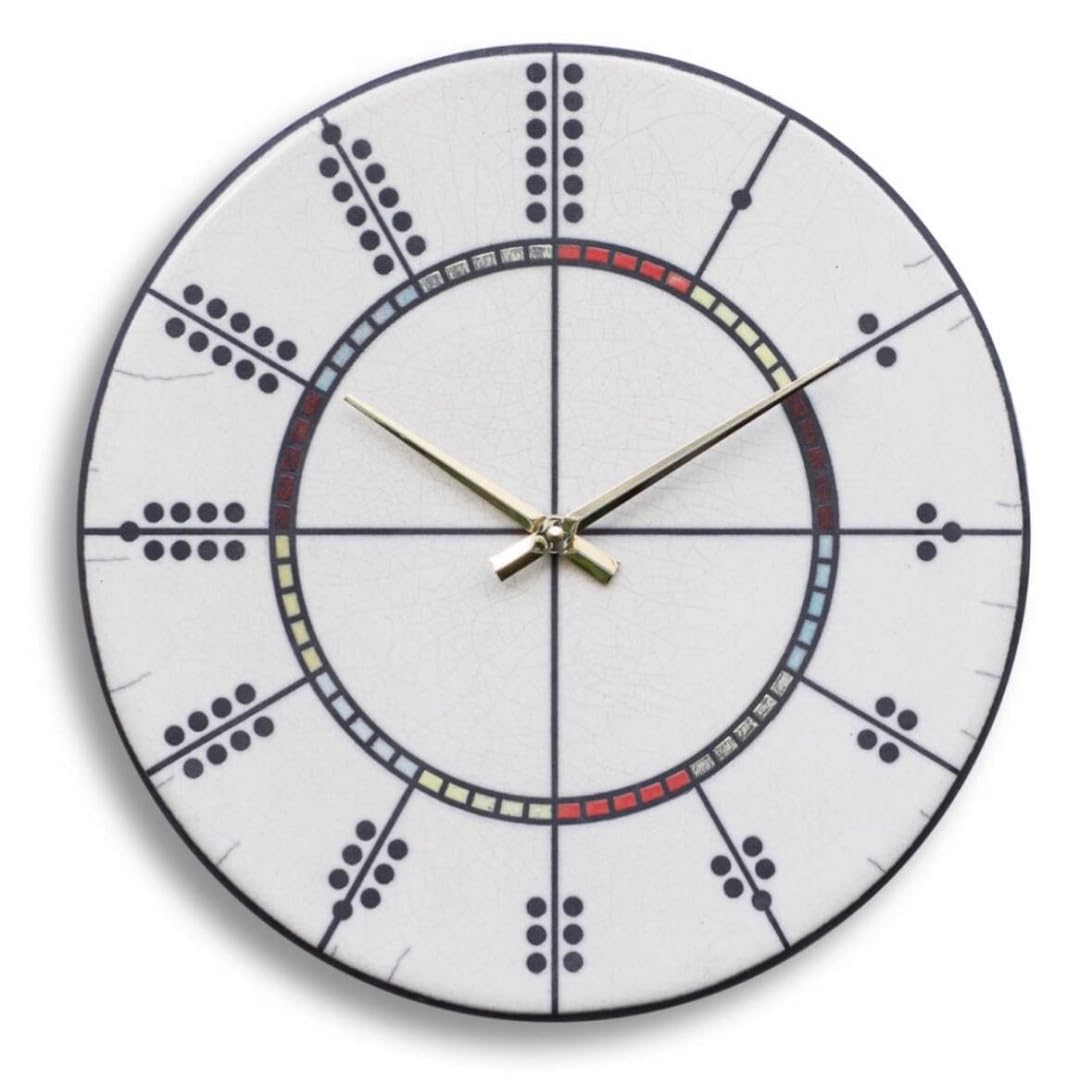 Horloge murale en céramique MOLISH idée cadeau maison design unique