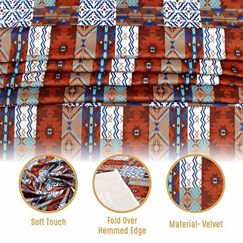 Image of AAZEEM Printed Tablecloth Soft Feel Table Cover 4-6 Seater,Table Cover,Dining Table Cover, Table Linen,Dining Table Chair Cover,Dining Table Cover 6 Seater(Rectangle /Oblong, 55 x 70 Inch, Multicolor)