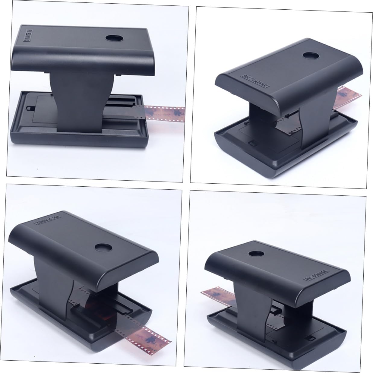 Colored Negative Film Converter Folding Slide Scanner Device for Portable Compact Design for Convenient Film and Slide Digitization at Home