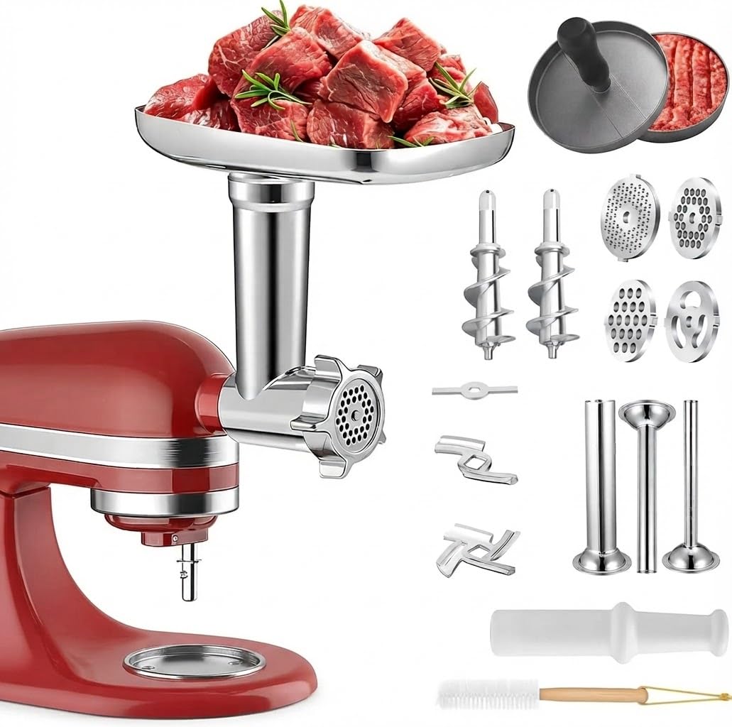 Edelstahl Fleischschleifer Befestigung für Kitchenaid Zubehör
