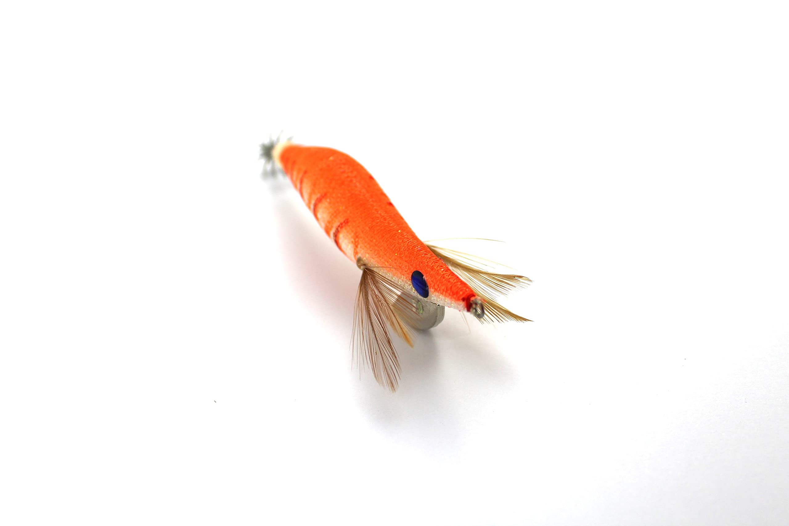 Sunset Sunsquid Bad Gambas Plongeante 9,5cm – Leurre Coulant Phosphorescent Super Glow All White, Avec Tissu Irisé, Taille #3.0
