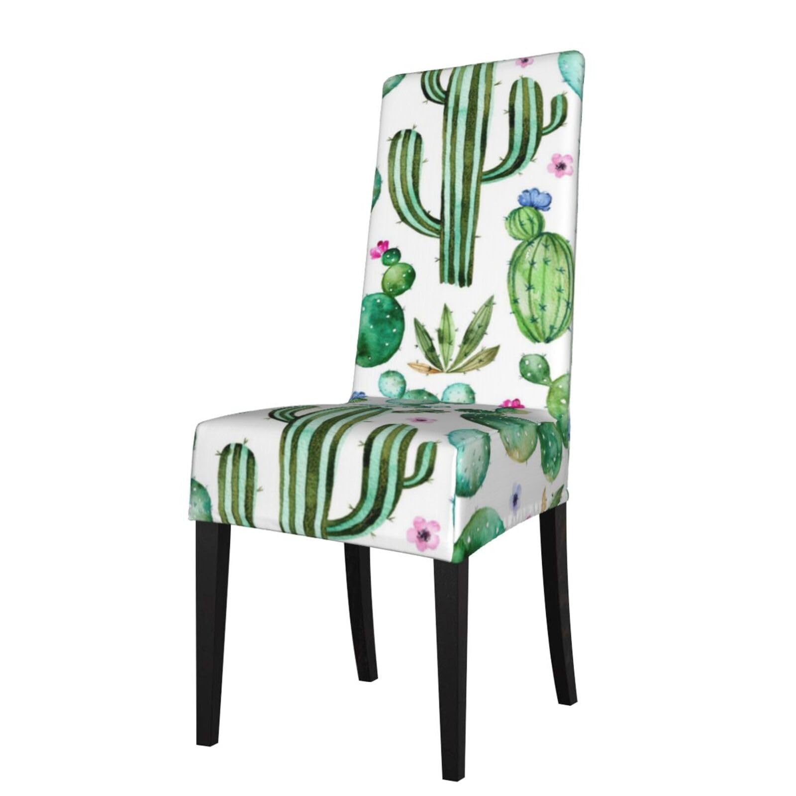 LKYMOH Cactus Oh Cactus, Chair Covers Stretch Chair Slipcovers for Dining Room, for Party Pet Protection Universal Fit Soft Polyester