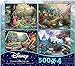 Ceaco - 4 in 1 Multipack - Thomas Kinkade - Disney Dreams Collection - Sleeping Beauty, Mickey & Minnie Mouse, Snow White & Seven Dwarfs, and Cinderella - (4) 500 Pieces Jigsaw Puzzles