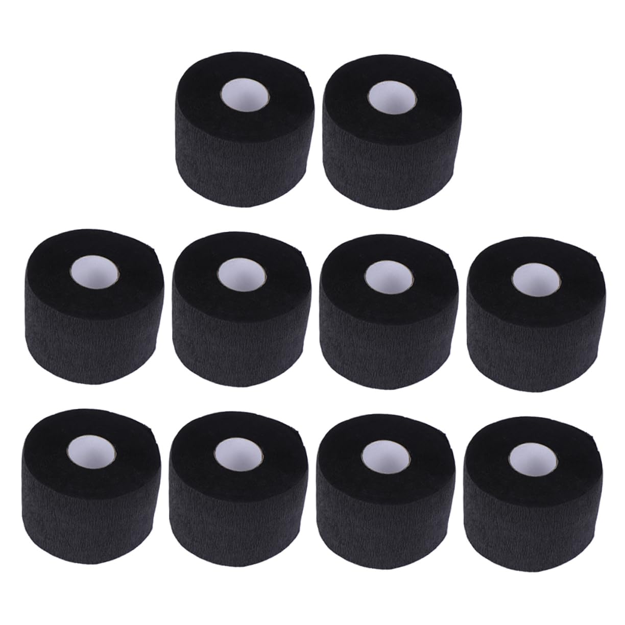 Healeved 10 Bandas Desechables de Papel Negro para Cuello, Protección y Captura de Cabello Suelto, Ideales para Servicios de Barbería y Depilación