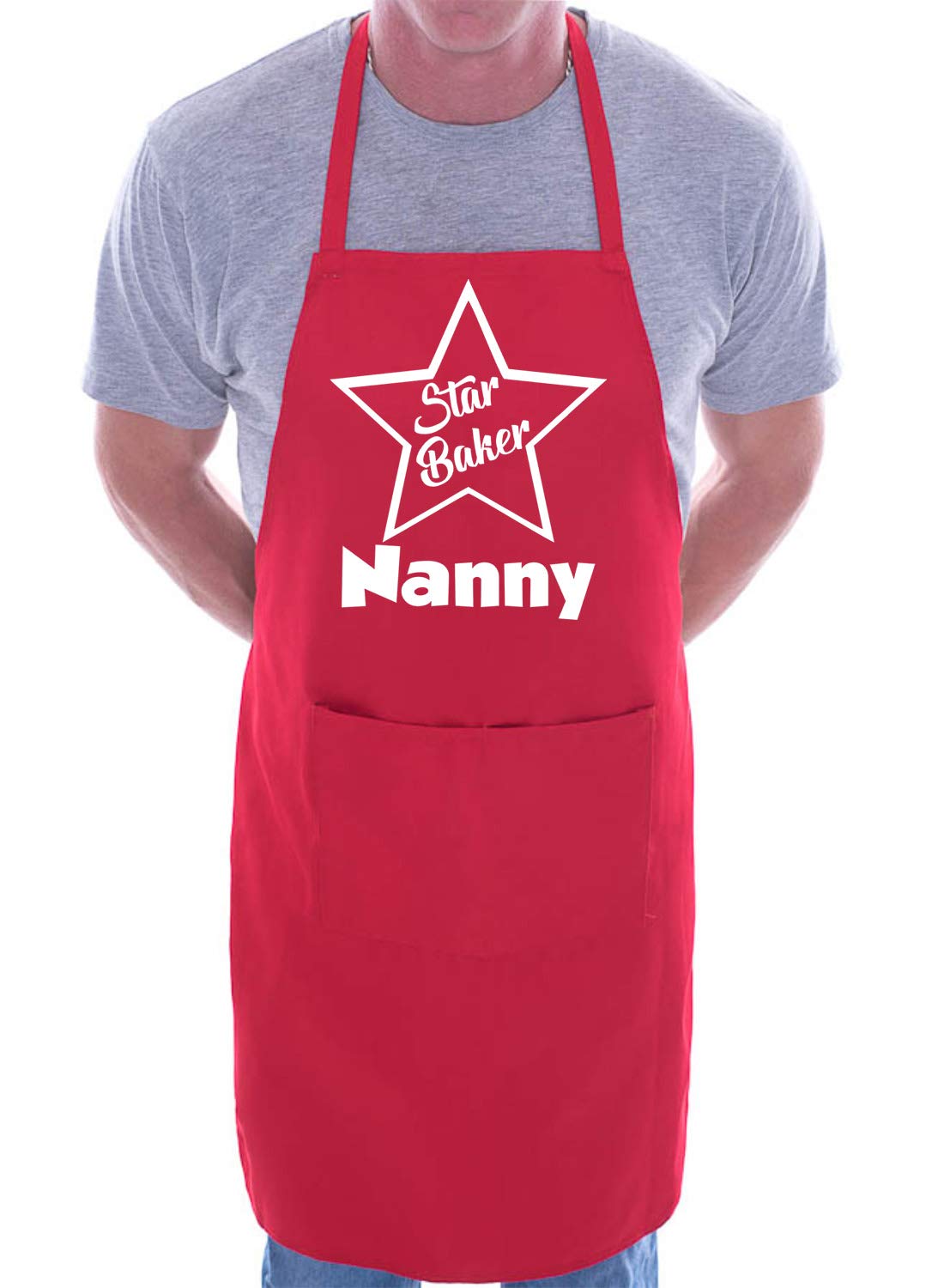 Print4UNanny Is Star Baker Chef Apron Cooking Novelty Baking Gag Gift Present Ladies