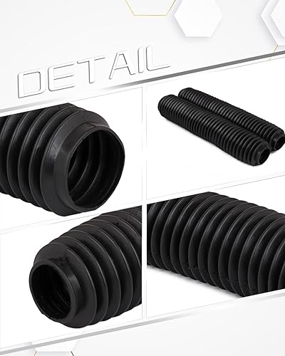 Miniatura 7 de Botas de horquilla delantera para motocicleta, cubiertas universales de amortiguador, protector de goma contra el polvo, polainas para la mayoría de