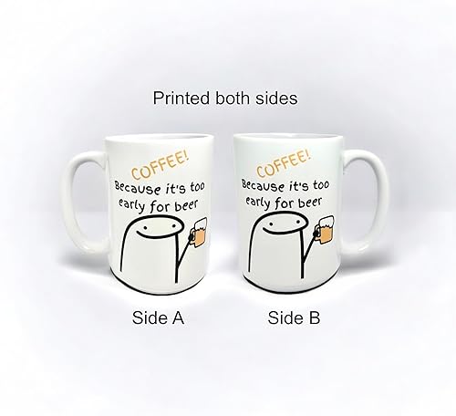 Miniatura 2 de Divertida taza de café de 15 onzas, café, taza de té, cerveza, impresa en ambos lados, día de San Valentín, cumpleaños, trabajo de oficina, jefe,