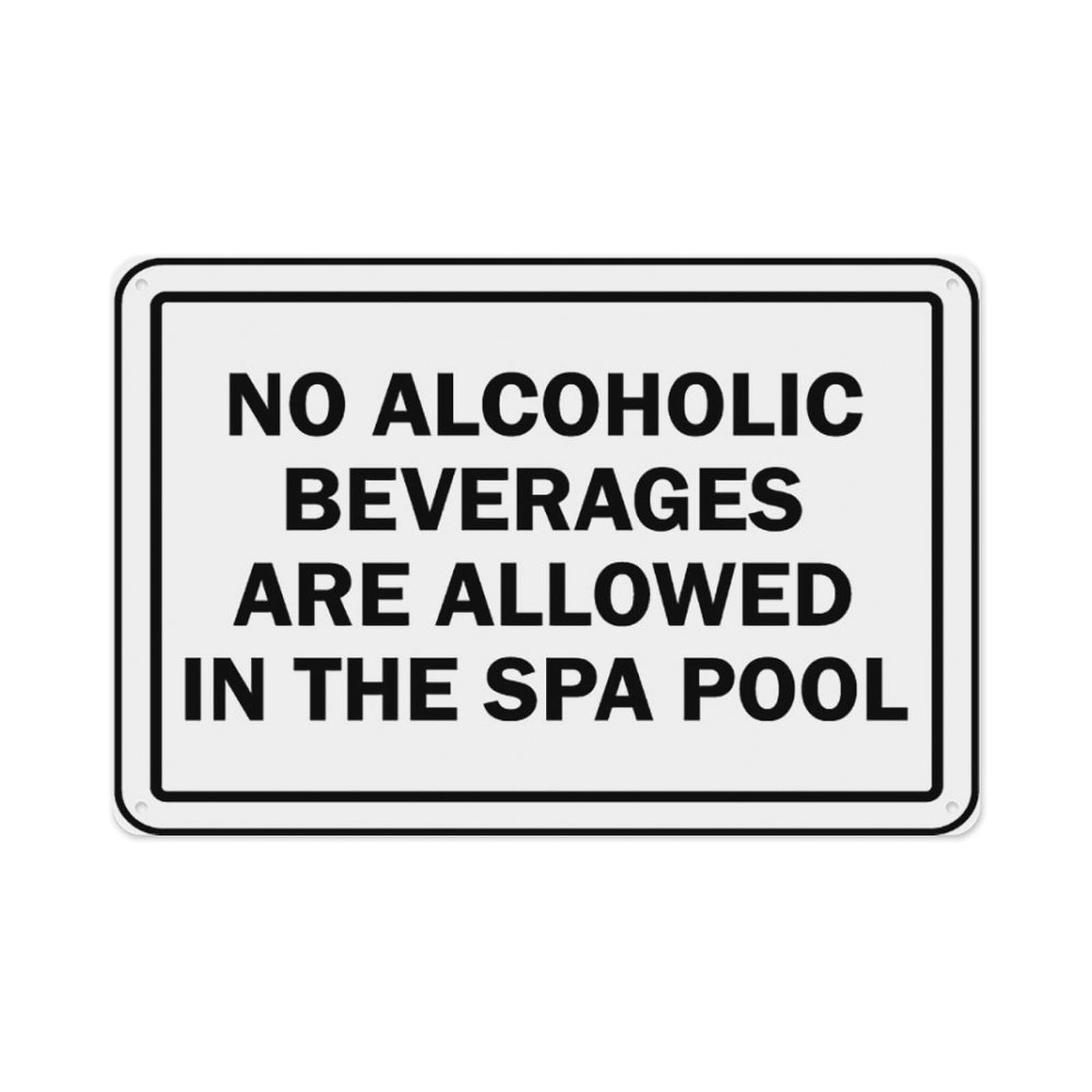 peiyeety Michigan No Alcoholic Beverages Sign Aluminum Tin Warning Signs For Home Outdoor Garden 12X16 Inches