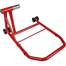 BikeTek Rear Paddock Stand Compatible With Ducati 1199 1299 Panigale 1200 1260 Multistrada S/X Diavel Single Sided Red Rear Paddock Stand 40mm Axle Pin