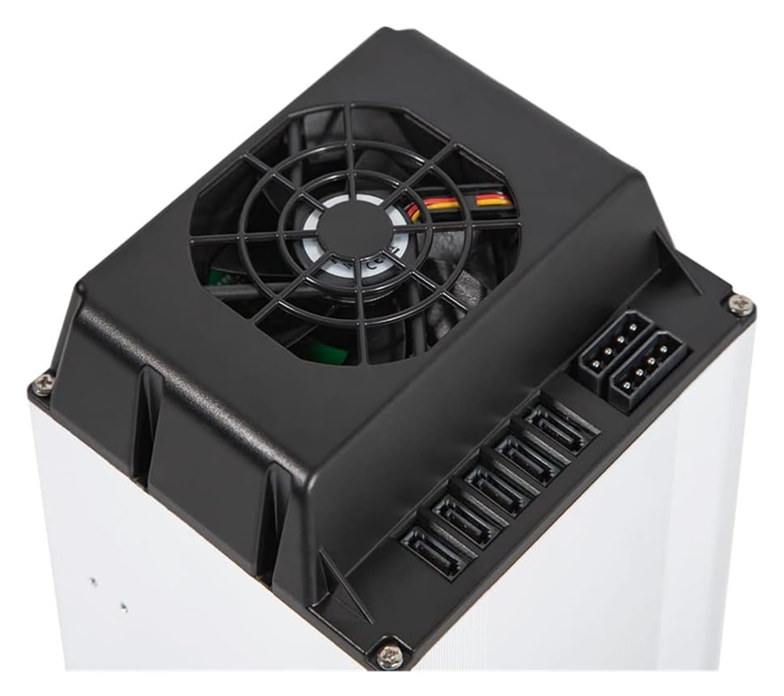 Custodia for disco rigido a 5 alloggiamenti, docking station verticale for disco rigido esterno SATA HDD SSD, supporto for custodia in lega di alluminio, adattatore di alimentazione