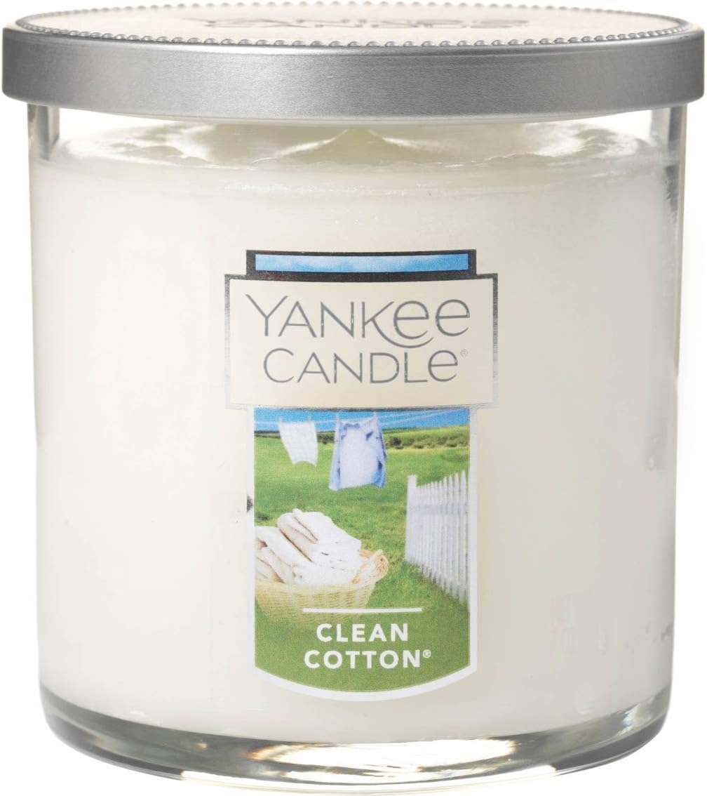 Amazon.co.jp Yankee Candles クリーンコットン スモールタンブラー 7オンス お祝いの香り ホーム＆キッチン