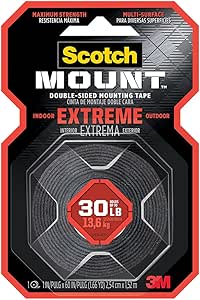 Scotch-Mount Extreme Double-Sided Mounting Tape 414H,1 in x 60 in