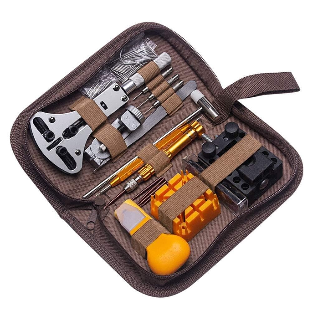 Kit d'outils de réparation de Montre 149 pièces, Ensemble de réglage en métal, ouvre-boîtier de Bracelet, extracteur de Barre à Ressort, Outils d'horloger