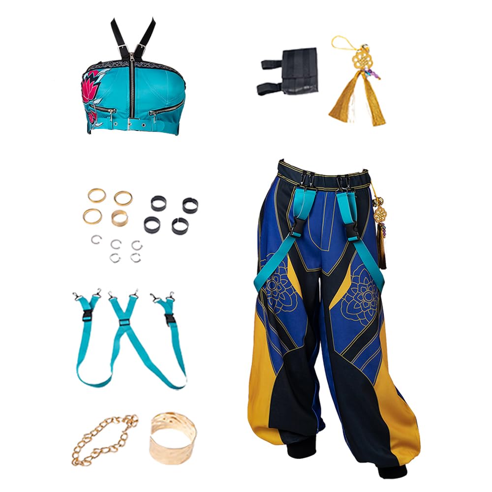 Photo 1 of Cosfun Cosplay Costume Womens Idol Uniform Sets Tops Pants Accessory Full Outfits Size M