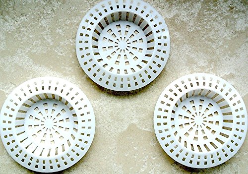 Global 2008 afvoerzeef 3 stuks PP wit 70 mm