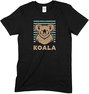 Vintage Koala Graphic Tee, Retro Style Australia Animal Shirt, Unisex Casual Clothing, Nature Lover Gift, Soft Cotton T-Shirt