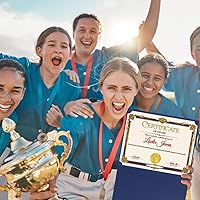 Vista 7 de 75 Pcs Certificate Kit, 25 Gold foil Certificate Holders & 25 Certificate Paper & 25 Certificate Seals Stickers for Graduation Diploma, Award