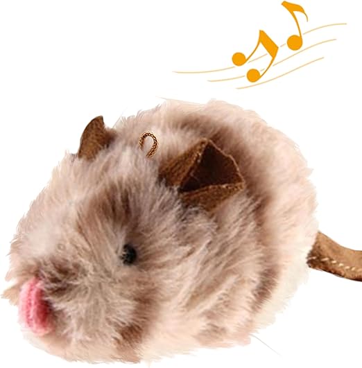 Gigwi Cat Toys for Indoor Cats, Interactive Cat Toy with Real Squeaky Mouse Electronic Sound Chirping, Kitten Toys Automatic Cats Mice Toy for Exercise & Kicker to Self Play, Relieve Boredom
