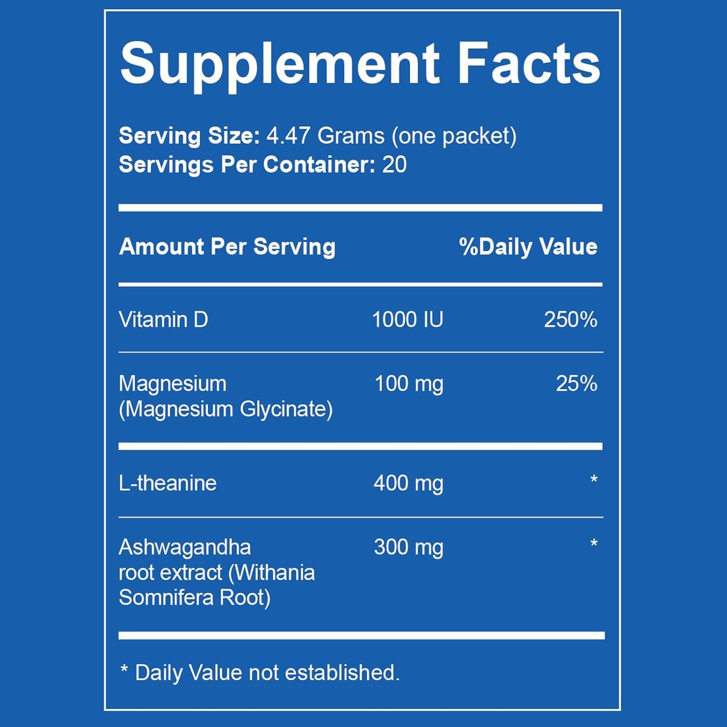 Liquid Anti Stress Cortisol | Liquid Magnesium Drink Cortisol | L-Theanine, Ashwagandha, Magnesium, Ashwagandha | 20 Packets | Sugar Free — Amazon image 2
