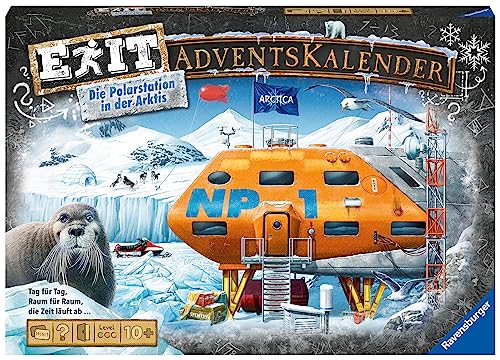 Ravensburger EXIT Adventskalender 'Die Polarstation in der Arktis' - 25 Rätsel für EXIT-Begeisterte ab 10 Jahren